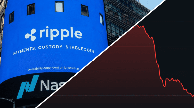 Ripple-XRP-koers-rood