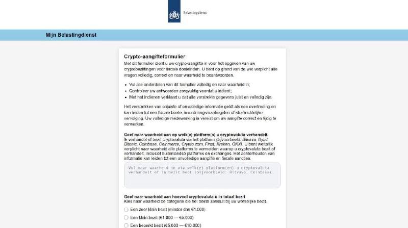 Boven: zo ziet het nep-formulier er uit, bron: RTL