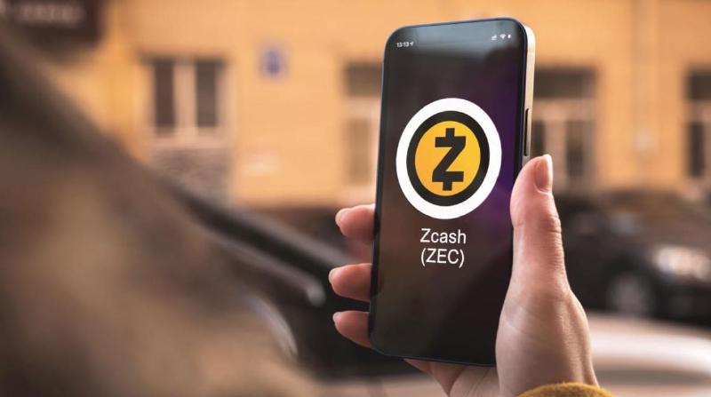 Logo Zcash di ponsel