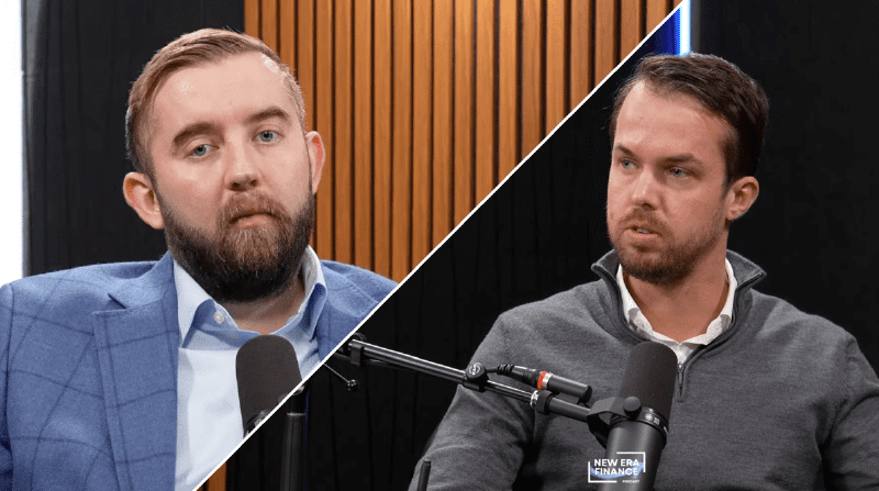 Michael van de Poppe en Chainlink oprichter tijdens de New Era Finance podcast